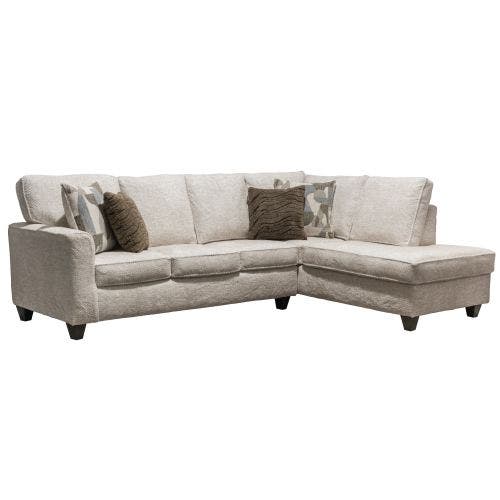 SWANTON 2 PIECE SECTIONAL W/ RAF CHAISE