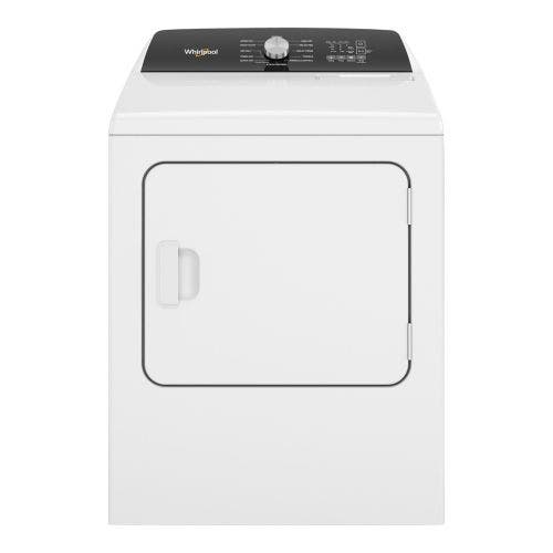 Whirlpool 7.0 CU FT ELECTRIC DRYER WITH WRINKLE SHIELD YWED5050LW - front view