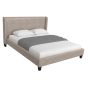 SURREY QUEEN UPHOLSTERED BED - TAUPE