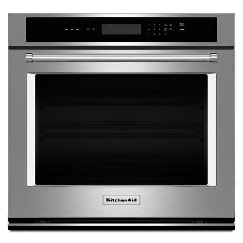 KitchenAid 30&quot; Single Wall Oven with Even-Heat Thermal Bake/Broil CO-KOST100ESS