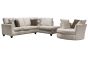 SWANTON 2 PIECE SECTIONAL W/ RAF CHAISE