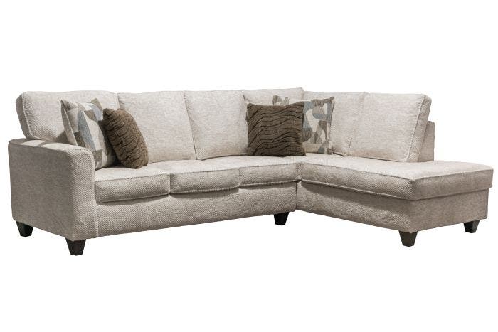 SWANTON 2 PIECE SECTIONAL W/ RAF CHAISE
