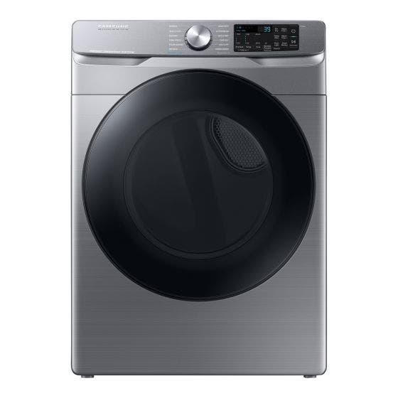 Samsung Smart Gas Dryer with Steam Sanitize+ - 7.5-cu ft  DVG45B6305P/AC - front view