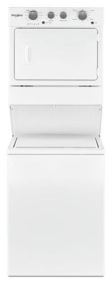 Whirlpool WHITE STACKED WASHER/DRYER CO-YWET4027HW - front view