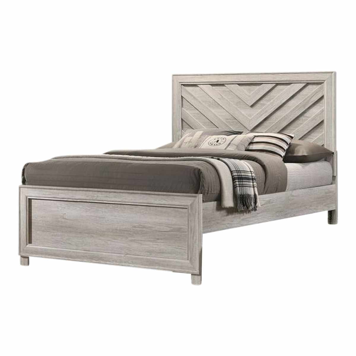 Serenity King 3-Piece Panel Bed - White | Tepperman's