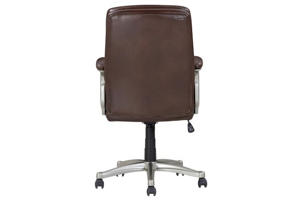 BOBBY SEALY OFFICE CHAIR BROWN LEATHER LOOK Tepperman's